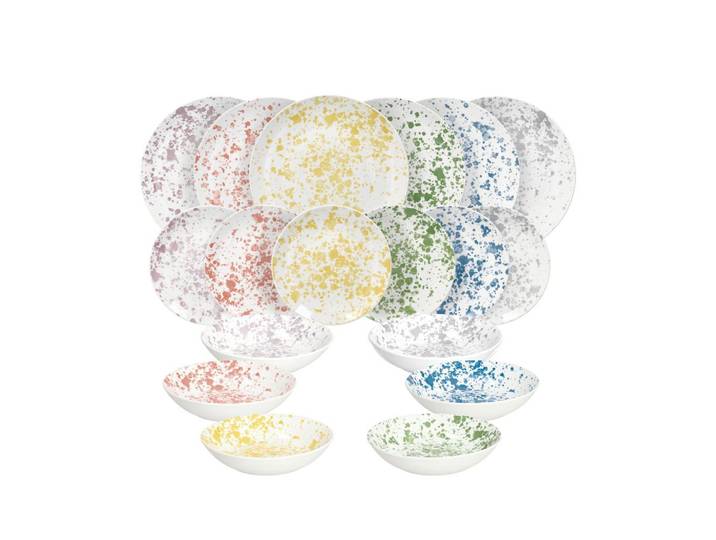 Kombiservice Apulia Keramik 6 Personen multicolor