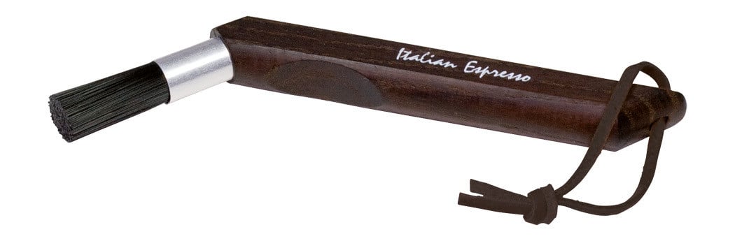Redecker espressoborstel van thermisch behandeld hout met schuine borstelharen