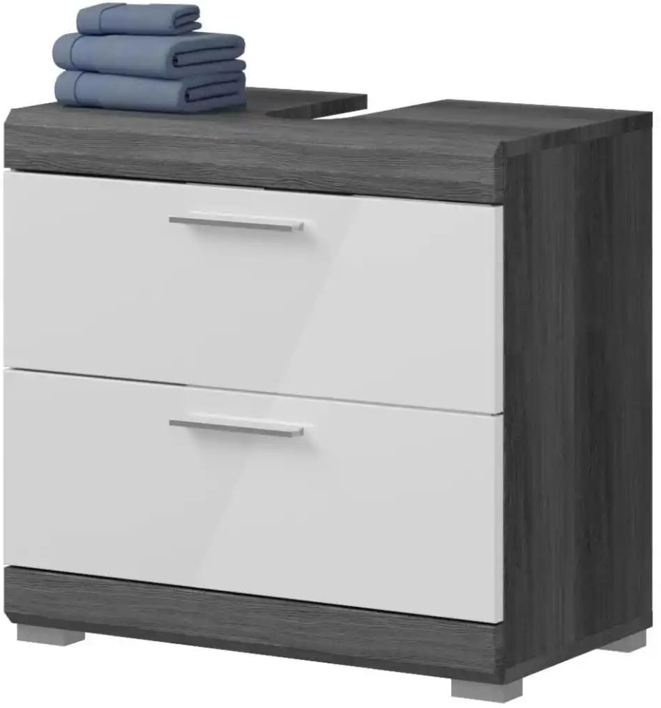 Höffner Waschbeckenunterschrank SCHLOONSEE  Breite 60cm  2 Schubkästen  mit