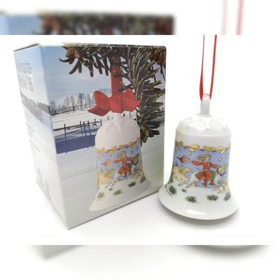 DKG utils Hutschenreuther Porzellan Weihnachtsglocke Glocke 1988 mit Originalverpackung