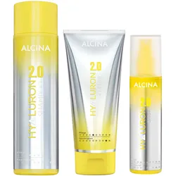 575ml Alcina Hyaluron 2.0 Haircare Set (Shampoo 250ml + Spülung 200ml + Spray 125ml)