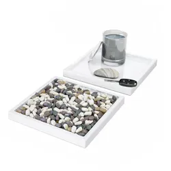 DEKOSCHALE Maya Weiß Hochglanz 2er Set