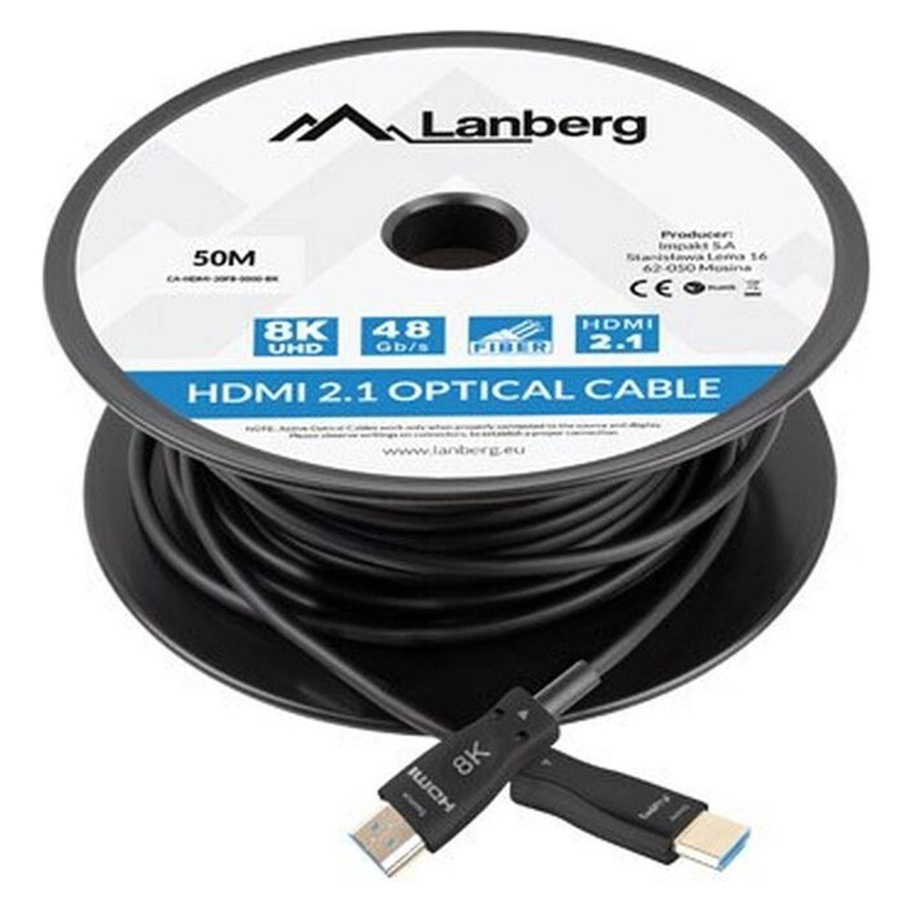 Lanberg HDMI - HDMI (50 m) (CA-HDMI-30FB-0500-BK)