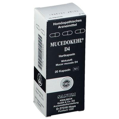 Mucedokehl D 4 Kapseln 20 St