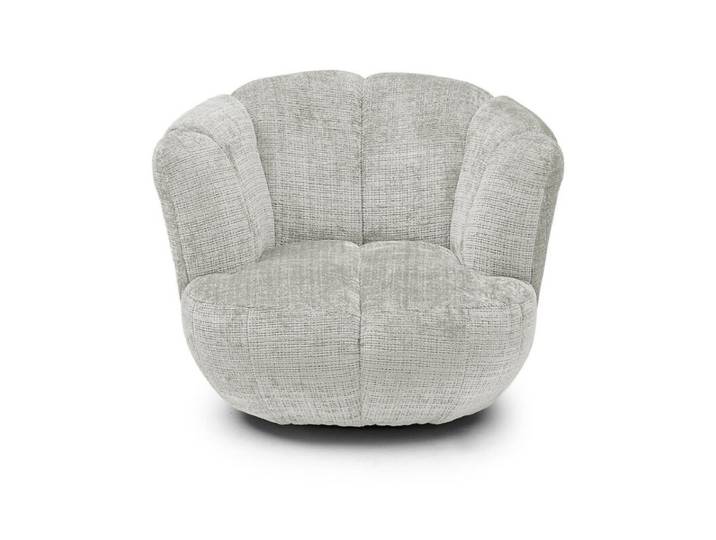 Trendstore Editha Sessel in Bouclé mit Drehfunktion - verschiedene Farben - Bouclé taupe - 44 Trendiges Design in verschiedenen Farben, kuschlig weicher Bezug aus Bouclé, komfortabel mit Drehfunktion Drehfunktion Modern