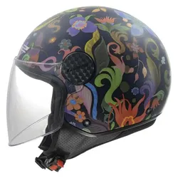 LS2, Motorradhelm, OF558 SPHERE LUX II BLOOM Jethelm (XS, 53 - 54 cm)