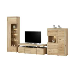 Woodford Wohnwand  Bruni ¦ holzfarben ¦ Maße (cm): B: 316 H: 202 T: 51.0