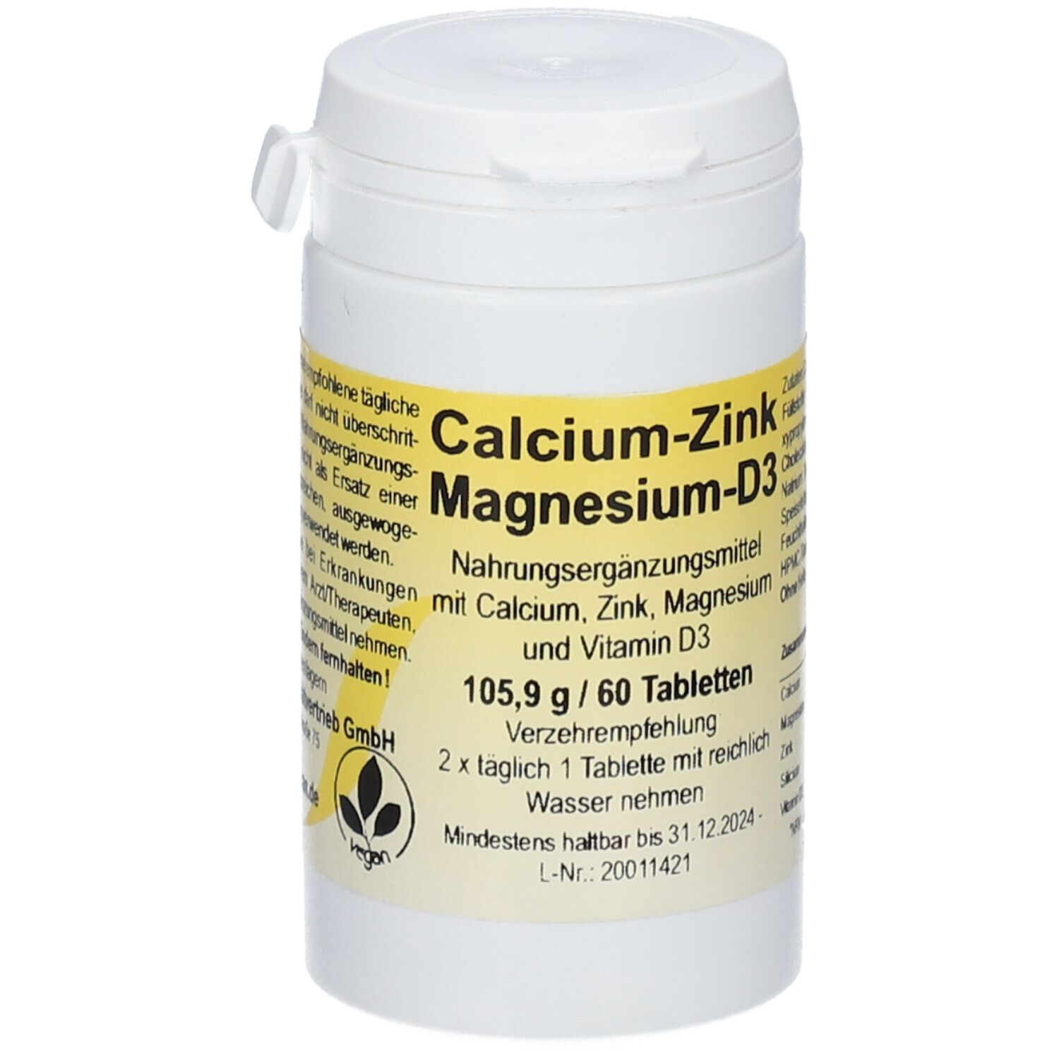 CALCIUM-ZINK-Magnesium-D3 Tabletten 60 St