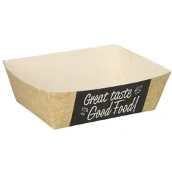 PAPSTAR 500 Pommes-Frites-Trays "pure" 3,5 cm x 7 cm x 9 cm "Good Food" klein