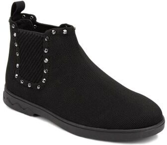 Women's Grady Stretch Knit Bootie by Ros Hommerson in Black Knit Studs (Size 8 N)