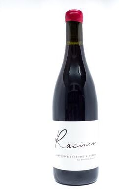"""Racines Sanford and Benedict Vineyard Pinot Noir 2018 Red Wine - California"""