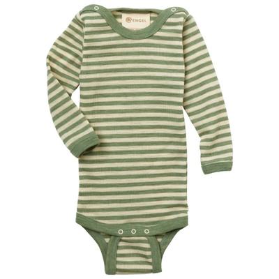 Engel - Baby-Body L/S mit Druckknöpfen auf den Schultern - Body Gr 74/80 oliv