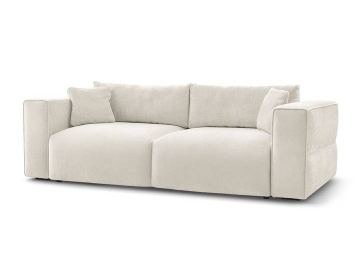 Bobochic Paris Schlafsofa Ezechiel, 3-Sitzer, 265x109 cm, Schlaffunktion + Bettkasten