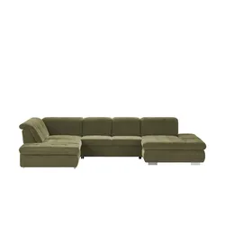Lounge Collection Wohnlandschaft mit verschiedenen Funktionen Spencer ¦ grün ¦ Maße (cm): B: 382 H: 102 T: 260.0