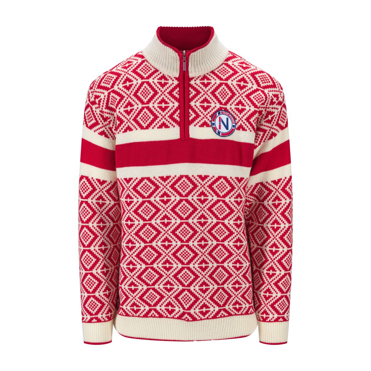 Dale of Norway Team Norway Cortina Masc. Sweater raspberry offwhite (B00) L 96251-B00-L