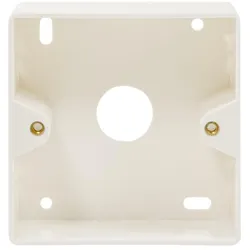 LogiLink Aufputzgehäuse für Unterputzdose in Reinweiß, 80x80x40mm