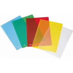 herlitz Aktenhülle Pyramide A4 110my PP glänzend VE=10 Stück farbig sortiert