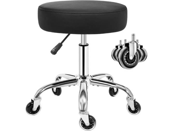 Tabouret Roulettes Réglable En Hauteur Tabouret Bureau[IN1]