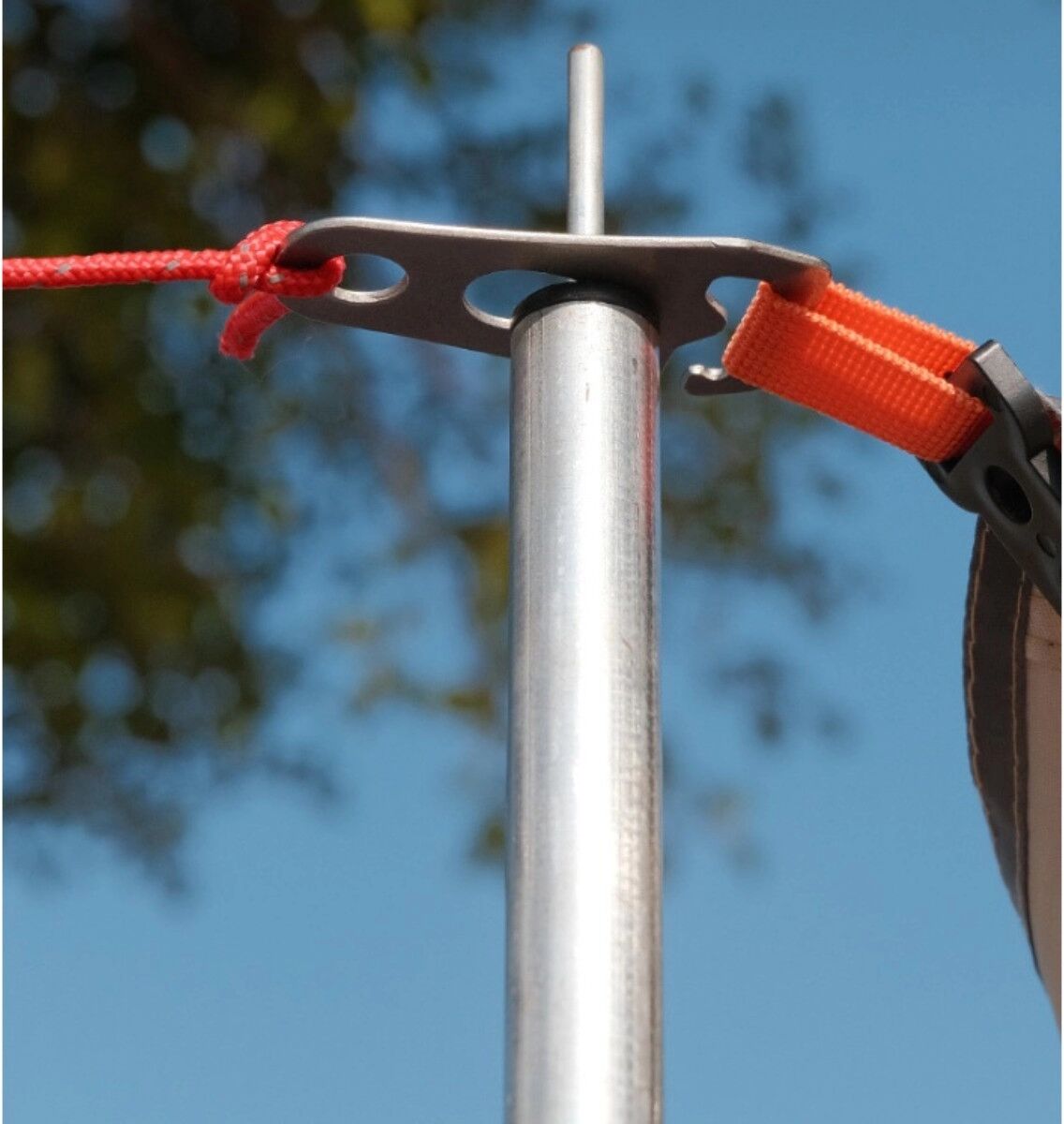 INF Ensemble de 6 régleurs de poteau - Tendeur de hauban en acier inoxydable pour auvent et tente avec bloque-corde antidérapant