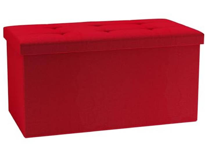 VCM Stoff Sitzbank Maße ca. H. 38 x B. 76 x T. 38 cm Kiste für flexiblen Einsatz in Allen Wohnräumen Aufbewahrungsbox Sitztruhe - Boxas