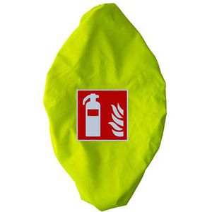 Abtec Gitternetzhaube ISO 7010, für Feuerlöscher bis 6 kg, neongelb