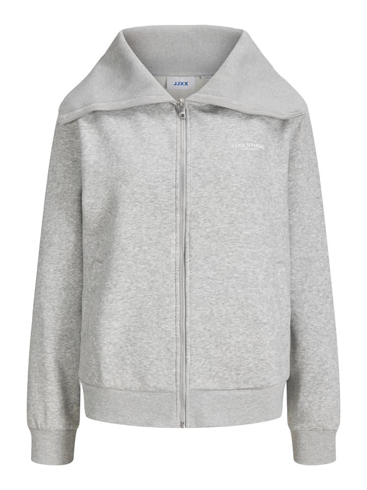 JJXX Sweatjacke "Studio" in Hellgrau - S