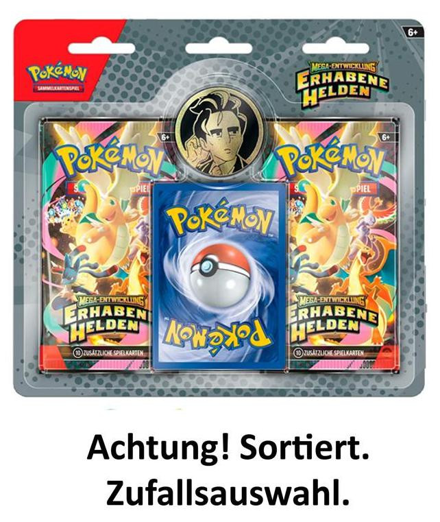 Pokémon Mega Evolutie Verheven Helden 2-kaarten blisterverpakking ME03 Duitse versie