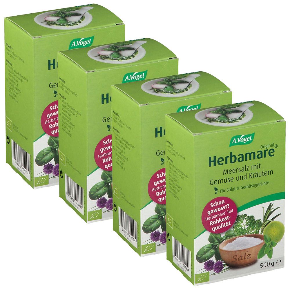 Herbamare Nachf A Vogel Bio x4 4x500 g Salz