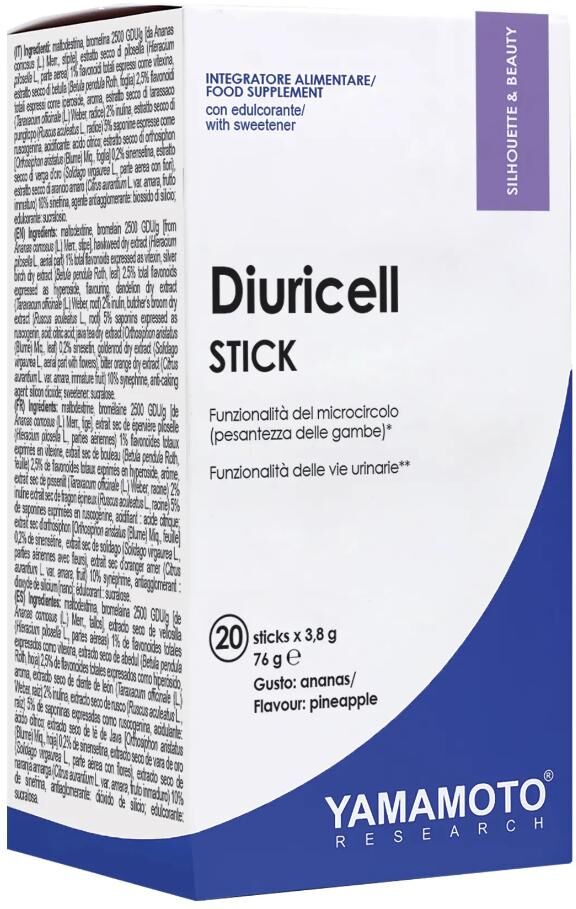 YAMAMOTO SpA Diuricell Stick Ananas, 20 Stick