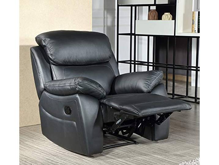 Leder Fernsehsofa Relax-Sessel Fernsehsessel mit Schlaffunktion 3635-1-S
