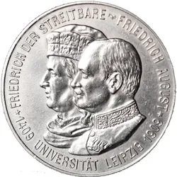 2-Mark-Silbermünze Sachsen