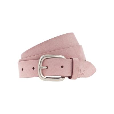 Ledergürtel H.I.S, Damen, Gr. 85, rosa (rose), Rindsleder, unifarben, Basic, Gürtel Ledergürtel, mit H.I.S Blindprägung - NEU bis Gr. 125 verfügbar