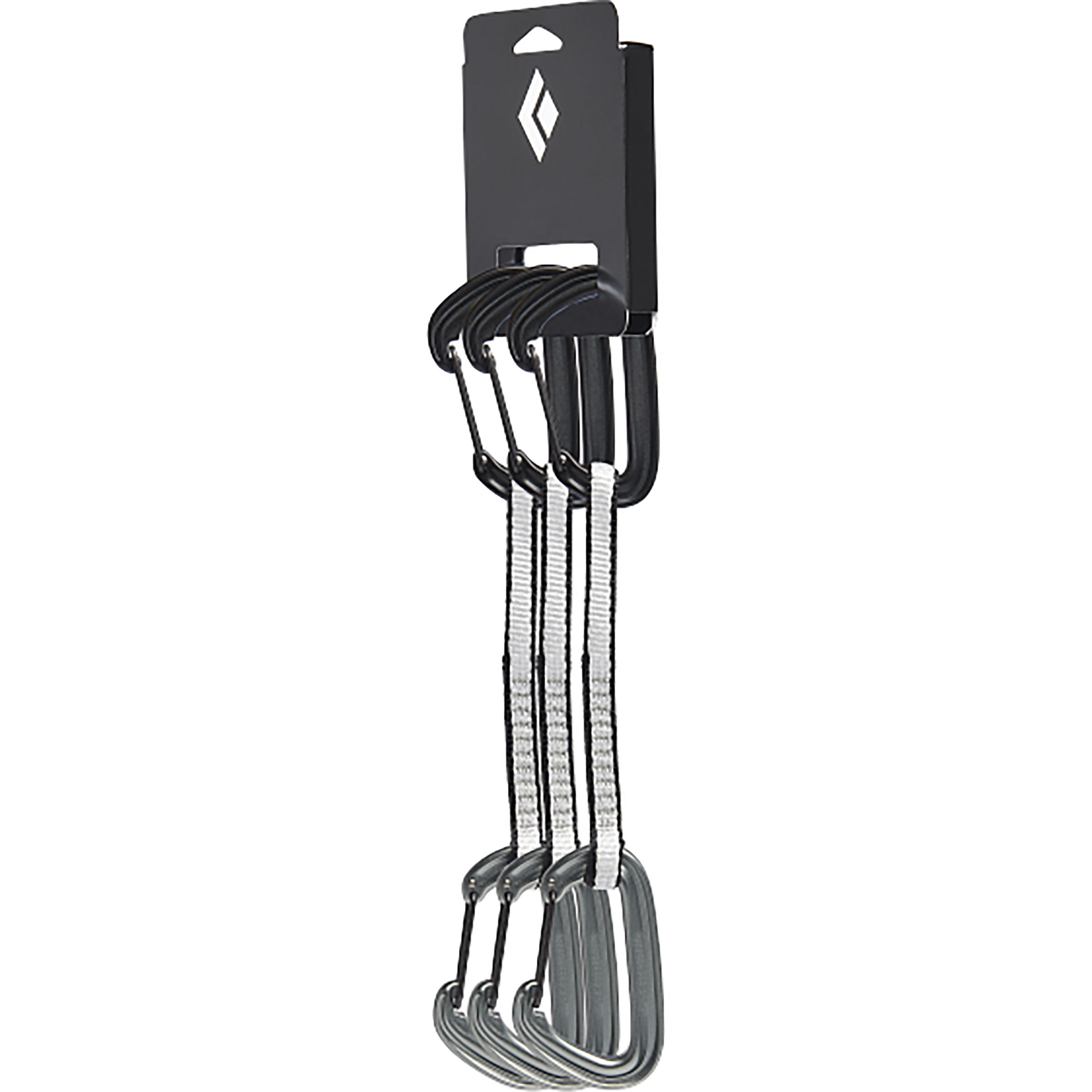 Black Diamond Litewire Quickdraw Expressset 3 Pack Express-Sets grau Größe 16CM Alpinklettern | Sportklettern