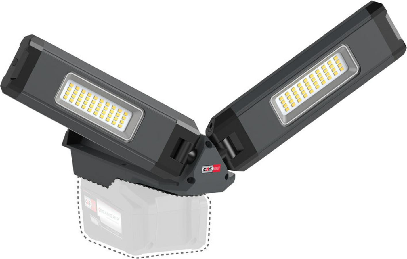 Scangrip Duo Connect Accu-vleugelverlichting 1250-2500 lumen zonder accu 03.6111C