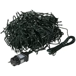 ECD Germany LED Micro Cluster Lichterkette 18 m 600 LEDs Extra Warmweiß, 8 Modi, IP44, strombetrieben, Weihnachtsbeleuchtung Innen/Außen Cluster