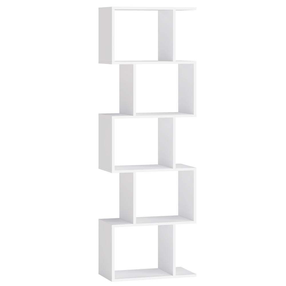 VASAGLE Bücherregal mit fünf offenen Ebenen LBC462W01