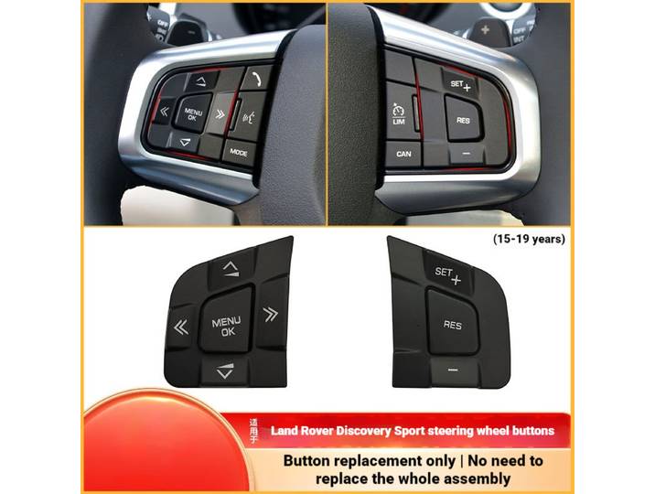 Compatible avec les boutons de commande du volant Land Rover Discovery Shenxing, boutons de commande du volant Jaguar XE XF LR095537