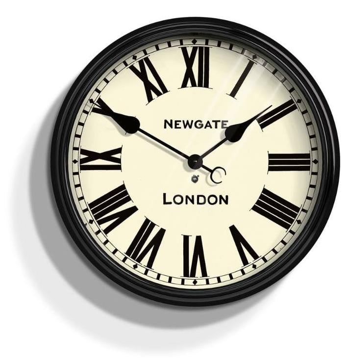 Newgate Battersby Wandklok - Zwart