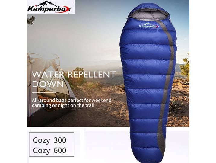 Kamperbox sac de couchage hiver sac de couchage froid équipement de Camping pantoufles en duvet sac de couchage léger