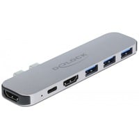 Dockingstation für MacBook grau, Dual HDMI, Power Delivery