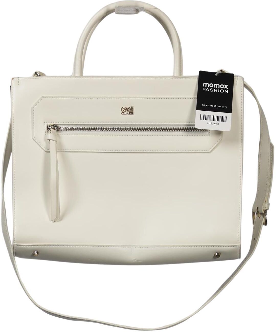 Class Roberto Cavalli Damen Handtasche gross Leder, Cremeweiß, Leder - Second Hand