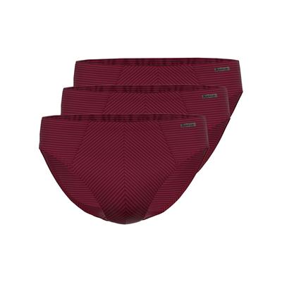 Slip AMMANN "3er Pack Mini Slip Day Modern / Cotton & More", Herren, Gr. 6, rot (bordeaux), Single Jersey, Obermaterial: 57% Modal CMD. 35% Baumwolle CO. 8% Elasthan EL., Unterhosen Slip