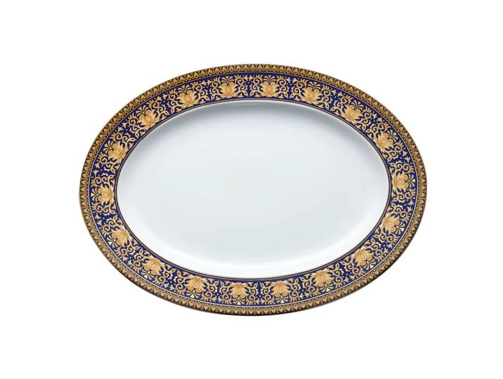 Versace Versace Medusa Blue assiette de service 34 cm
