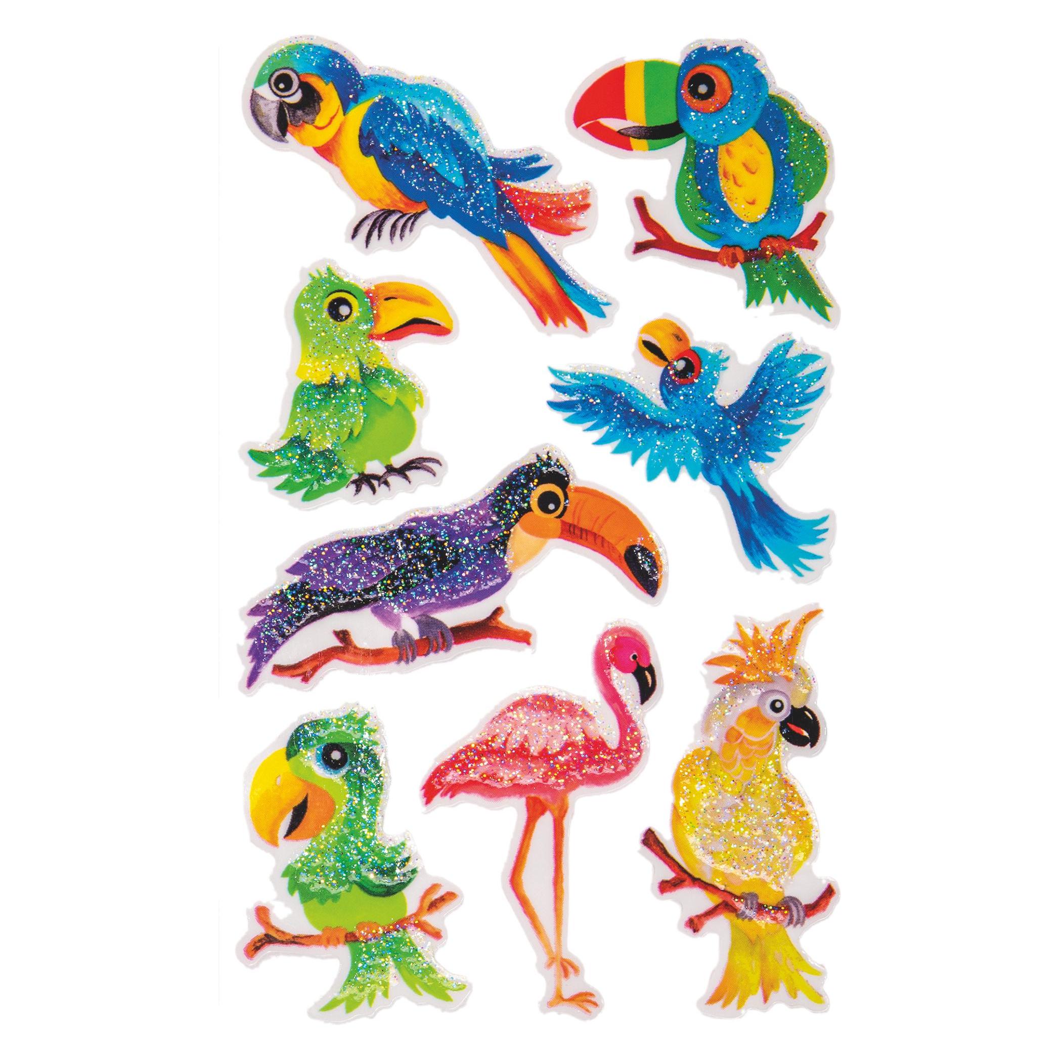 Z-Design Glitzer Aufkleber (8 Sticker) (57290)