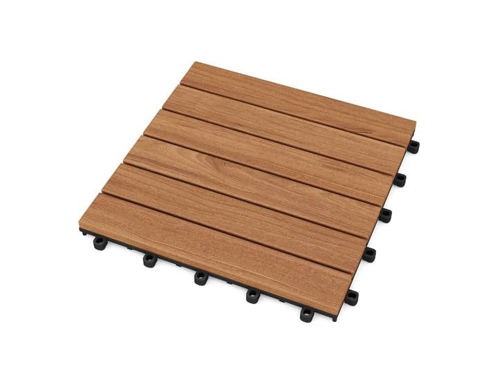 Bodenplatte Holz HEDERA 10er Set 30 x 30 cm