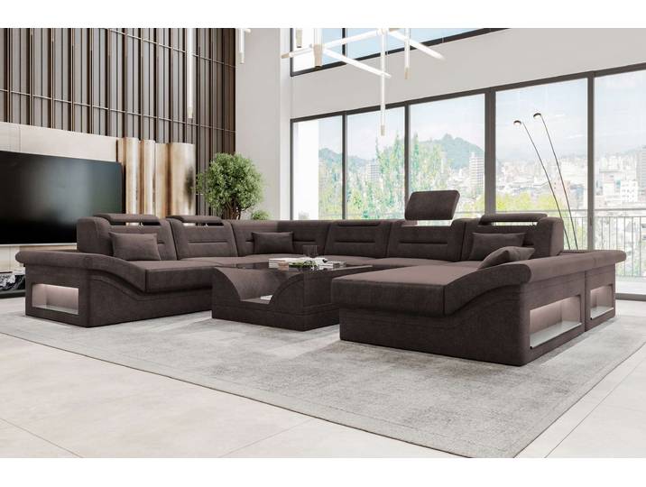 XXL Wohnlandschaft Enzo Stoffsofa