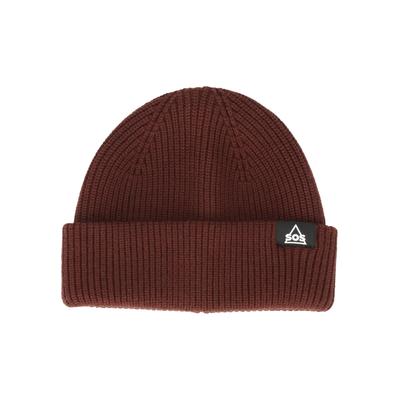 Beanie SOS "Rogla", Herren, braun, 51% Viskose, 27% Polyester, 22% Nylon, unifarben, Mützen Beanie, mit kuscheligem Tragekomfort