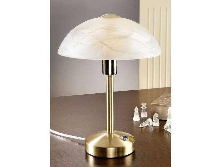 LED-Touch-Tischleuchte mit 4-stufiger Touchfunktion, Messing