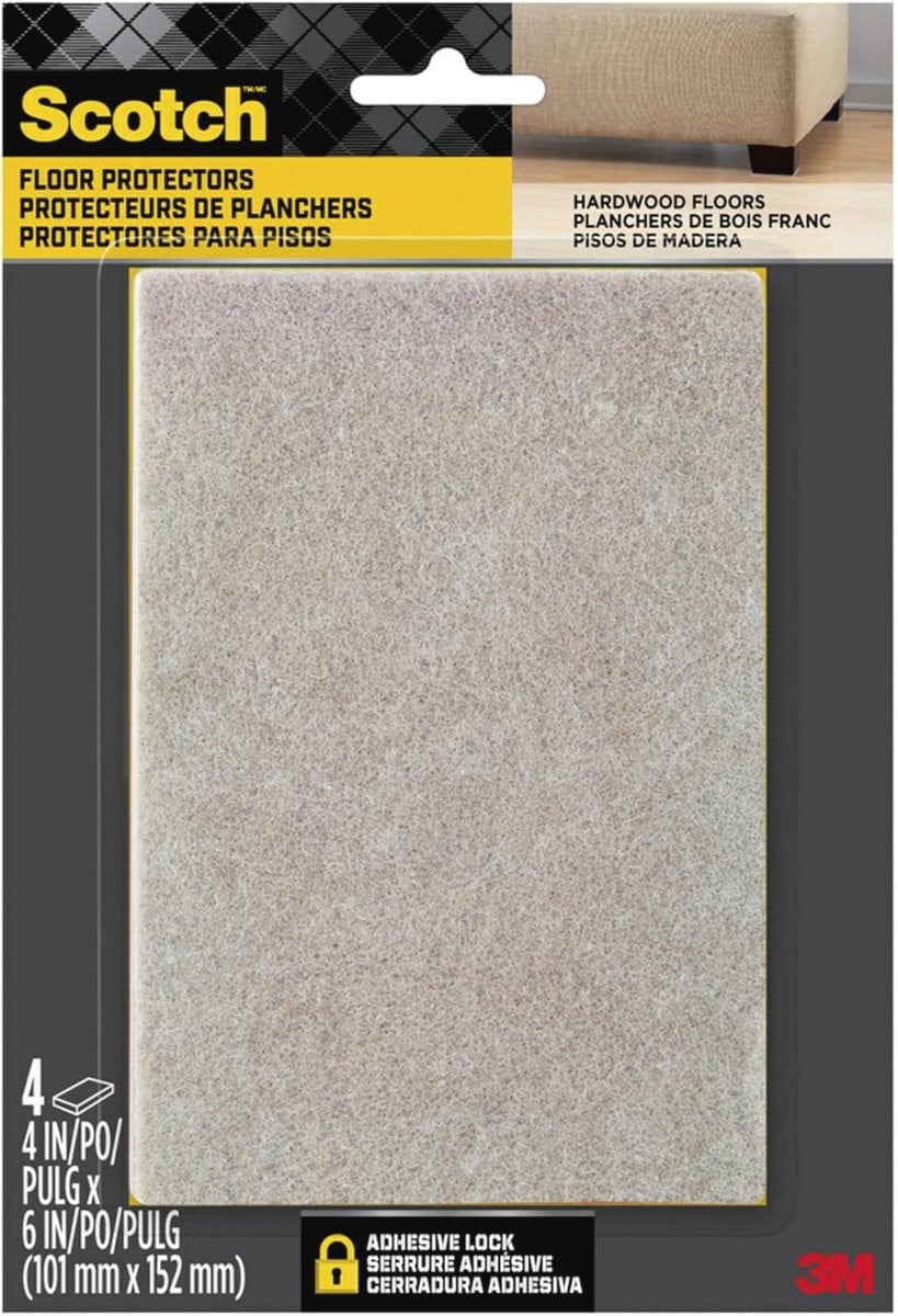 Merkloze Vilt Meubelpads 10 x 15 cm voor Vloerbescherming