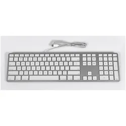 Matias FK316CS (US, Kabelgebunden), Tastatur, Silber